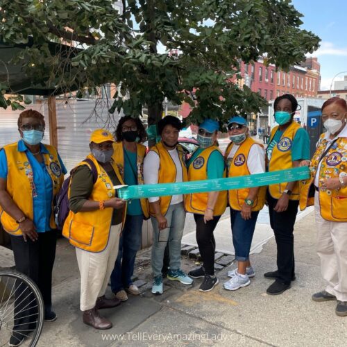 T.E.A.L.® ties ribbons in Brooklyn in partnership with Turn the Towns Teal®