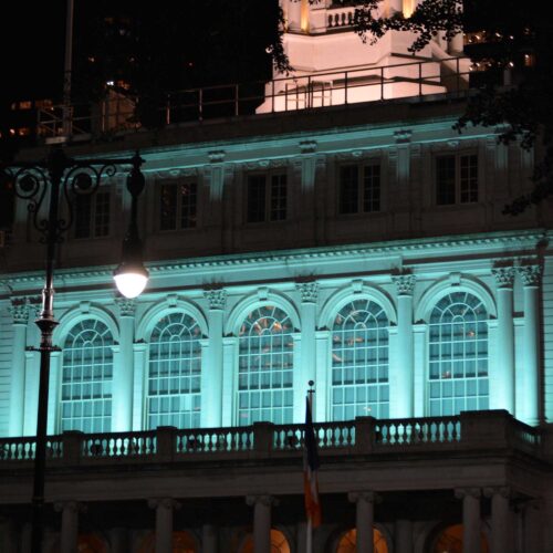 T.E.A.L.® turns City Hall teal in annual lighting for sixth year