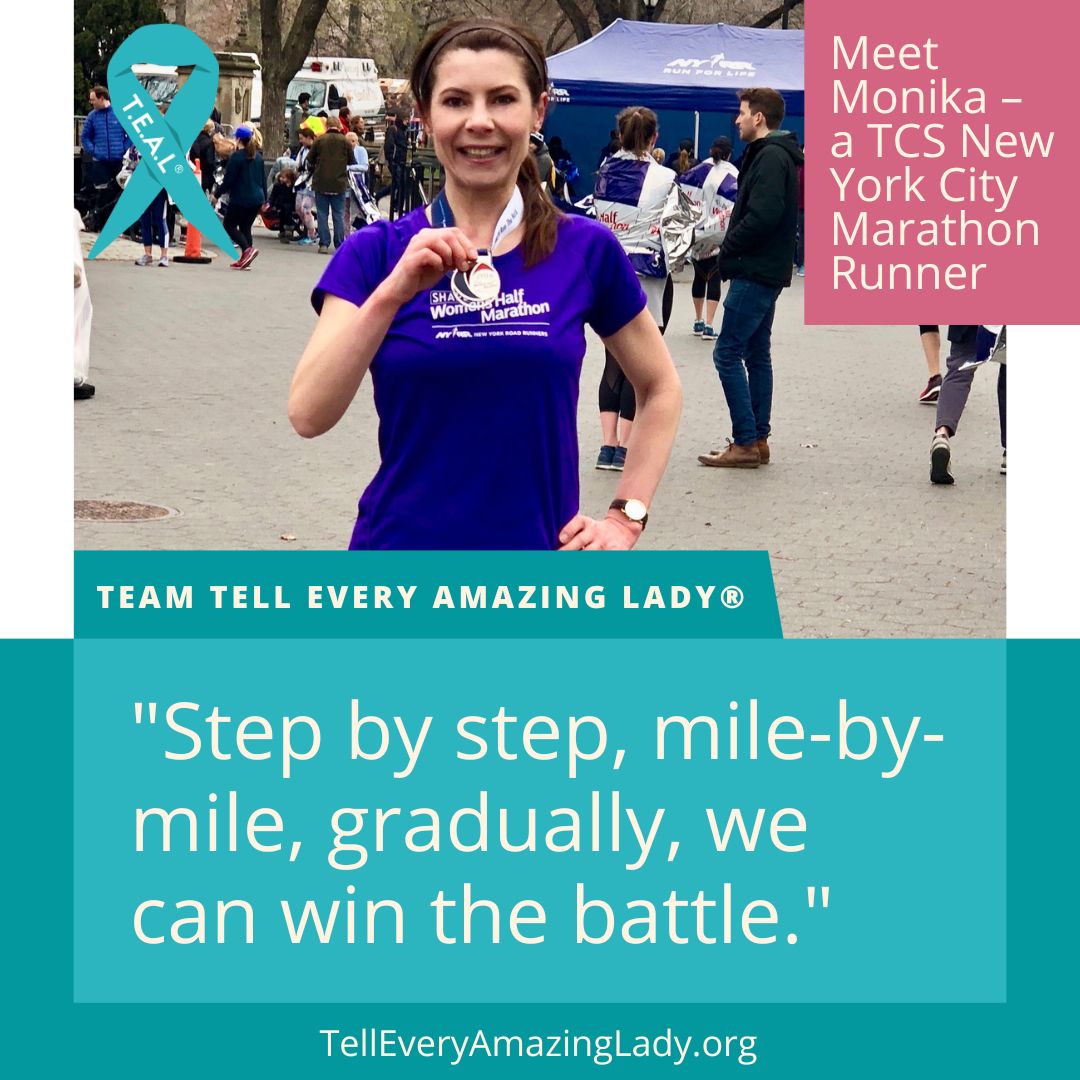 Meet Team Tell Every Amazing Lady® 2022 TCS New York City Marathon Runner Monika!