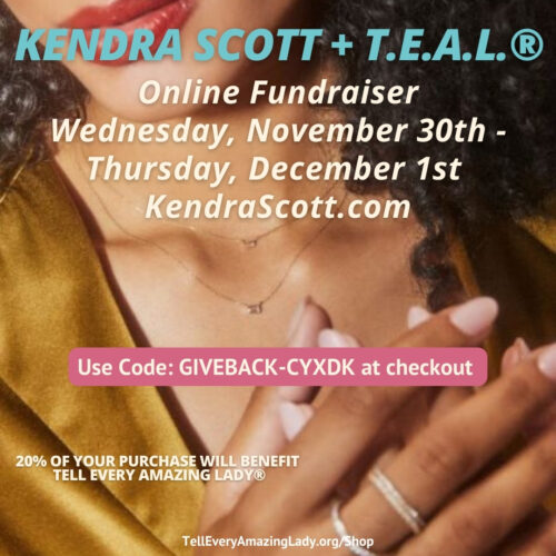 T.E.A.L.® part of Kendra Scott’s “Shop for Good” campaign online to kick off holiday season