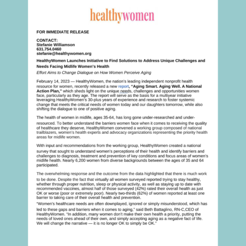 Healthy Women- National Action Plan Coalition Meeting