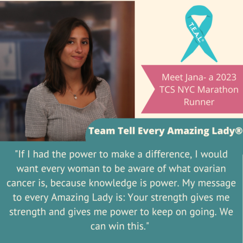  Meet Team Tell Every Amazing Lady®'s 2023 TCS New York City Marathon Runner Jana!