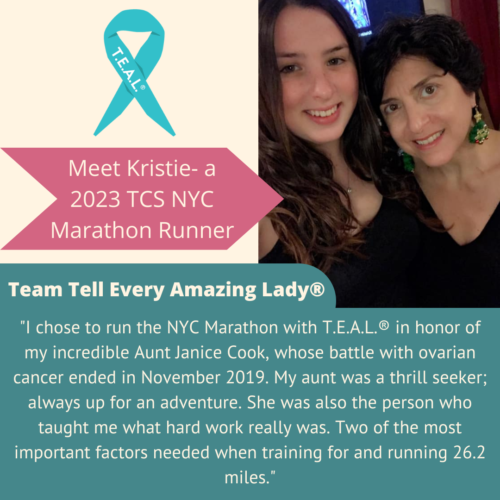 Meet Team Tell Every Amazing Lady®'s 2023 TCS New York City Marathon Runner Kristie!