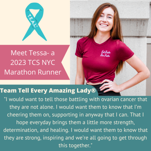  Meet Team Tell Every Amazing Lady®'s 2023 TCS New York City Marathon Runner Tessa!