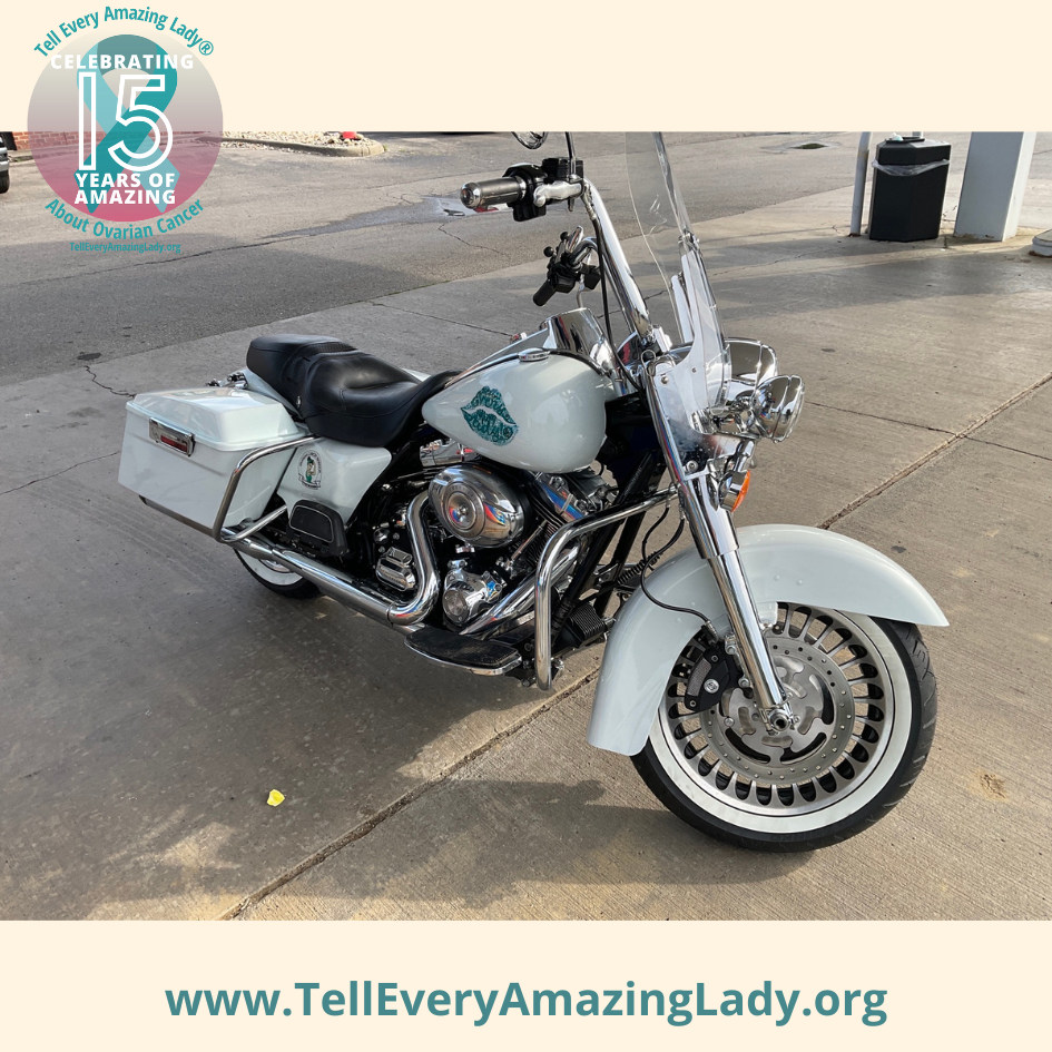 Follow Josephine the Dragon and her motorcycle on their journey to raise awareness for ovarian cancer