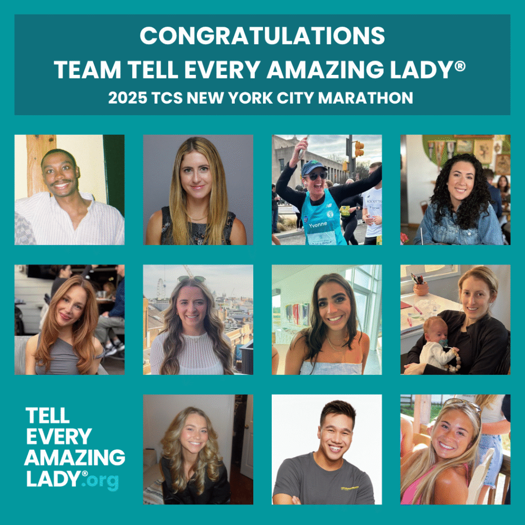 team tell every amazing lady® in the nyc marathon for ovarian cancer