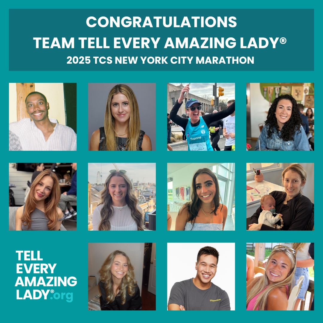 team tell every amazing lady® in the nyc marathon for ovarian cancer
