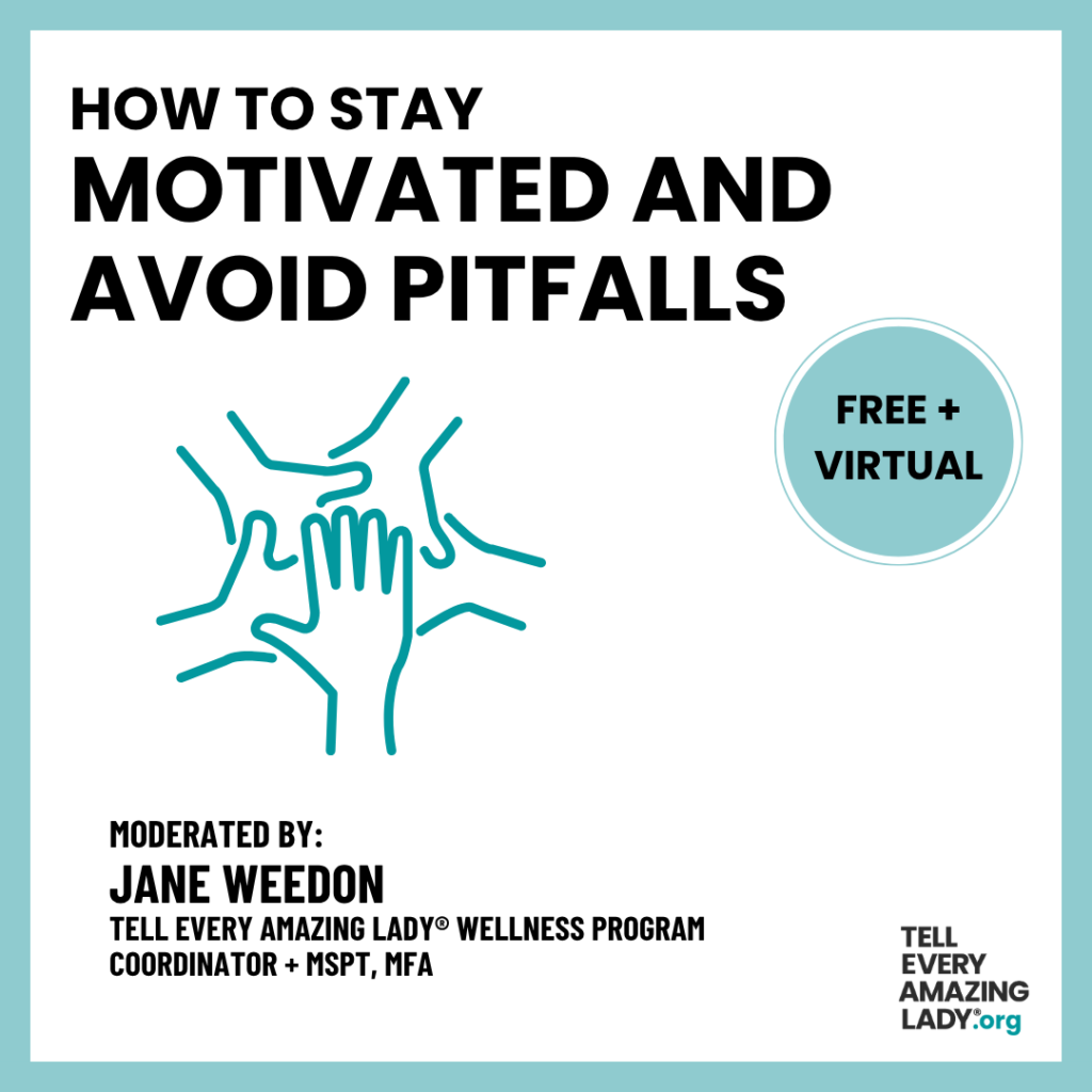 how to stay motivated and avoid pitfalls with jane weedon