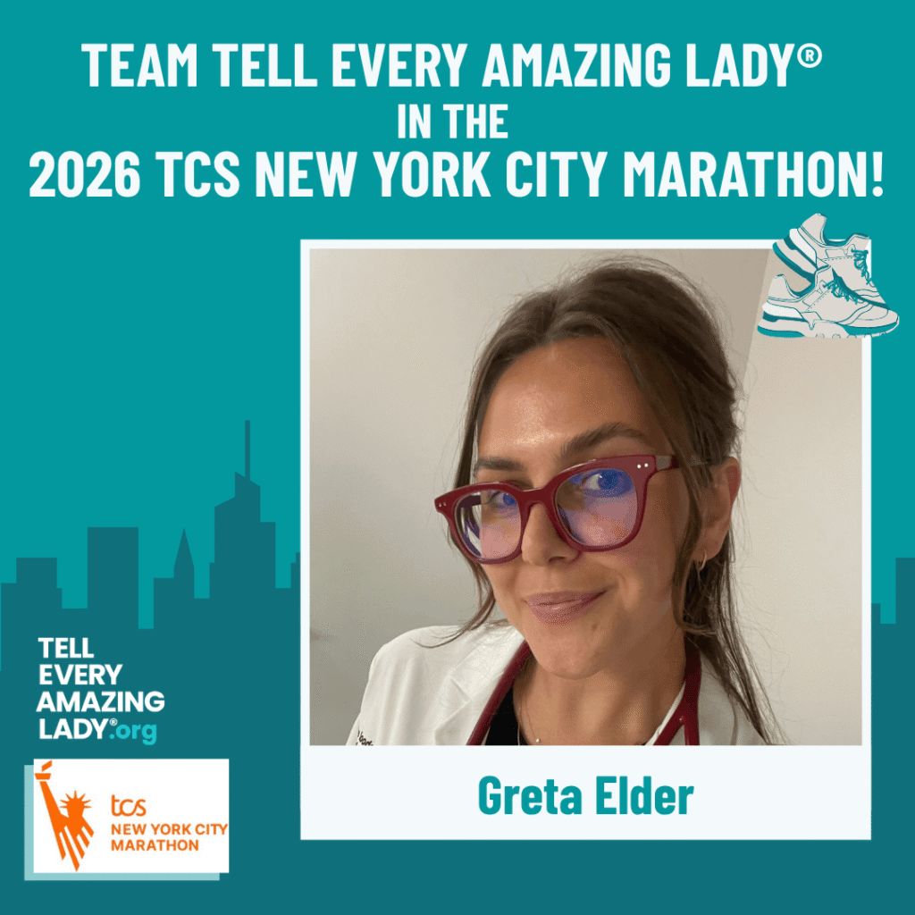 Meet greta running for team tell every amazing lady® at the 2026 TCS New York City marathon