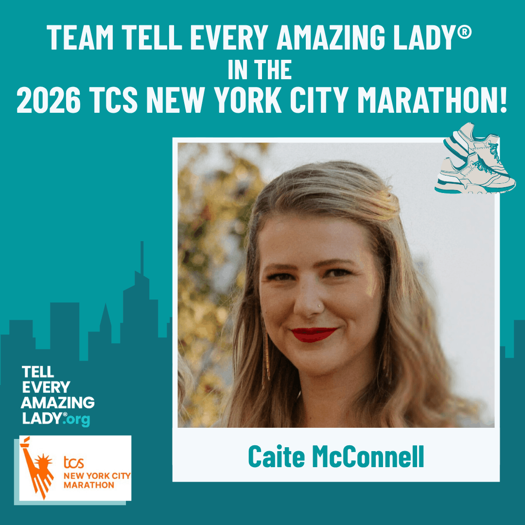 Meet caite running for team tell every amazing lady® at the 2026 TCS New York City marathon