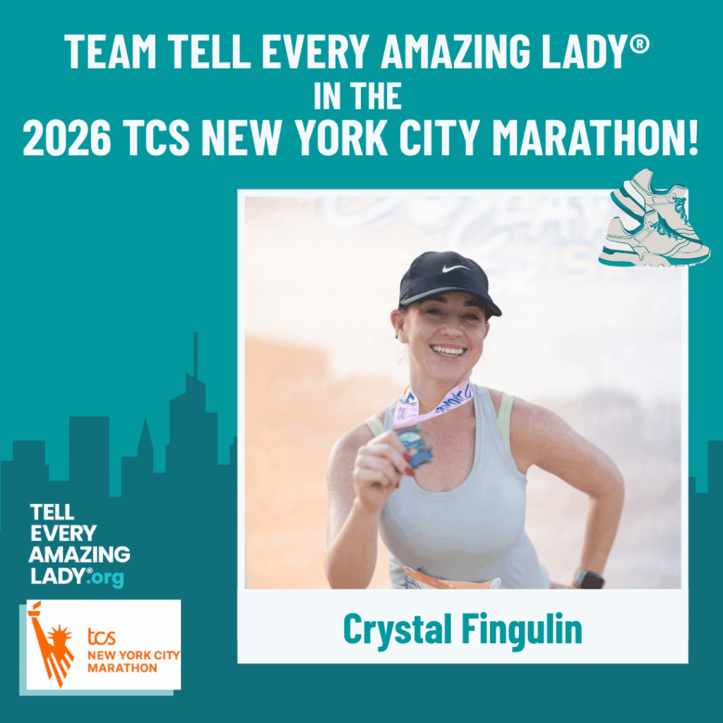Meet crystal running for team tell every amazing lady® at the 2026 TCS New York City marathon