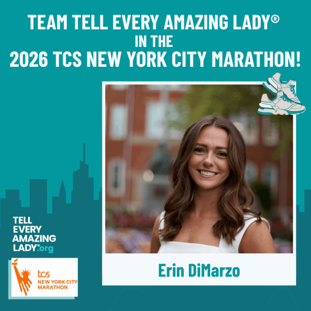 Meet erin running for team tell every amazing lady® at the 2026 TCS New York City marathon