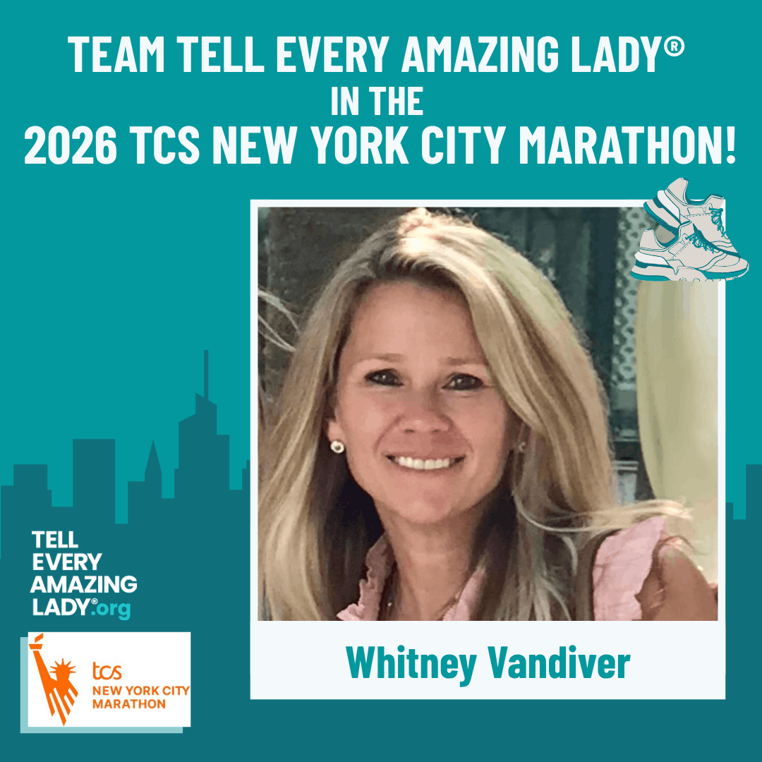 Meet whitney running for team tell every amazing lady® at the 2026 TCS New York City marathon