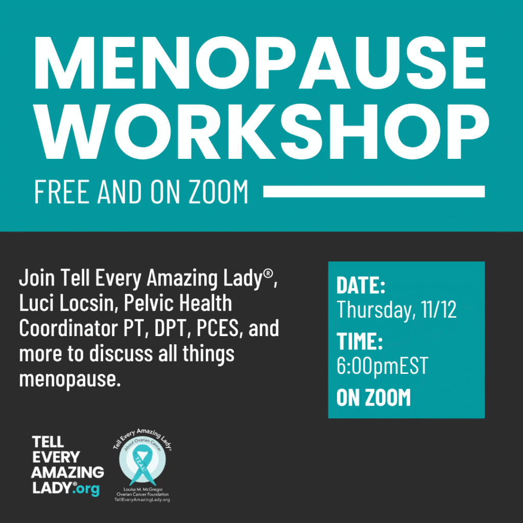 menopause workshop with tell every amazing lady®