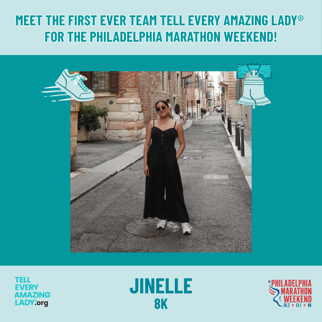 philly half for ovarian cancer runner, Jinelle