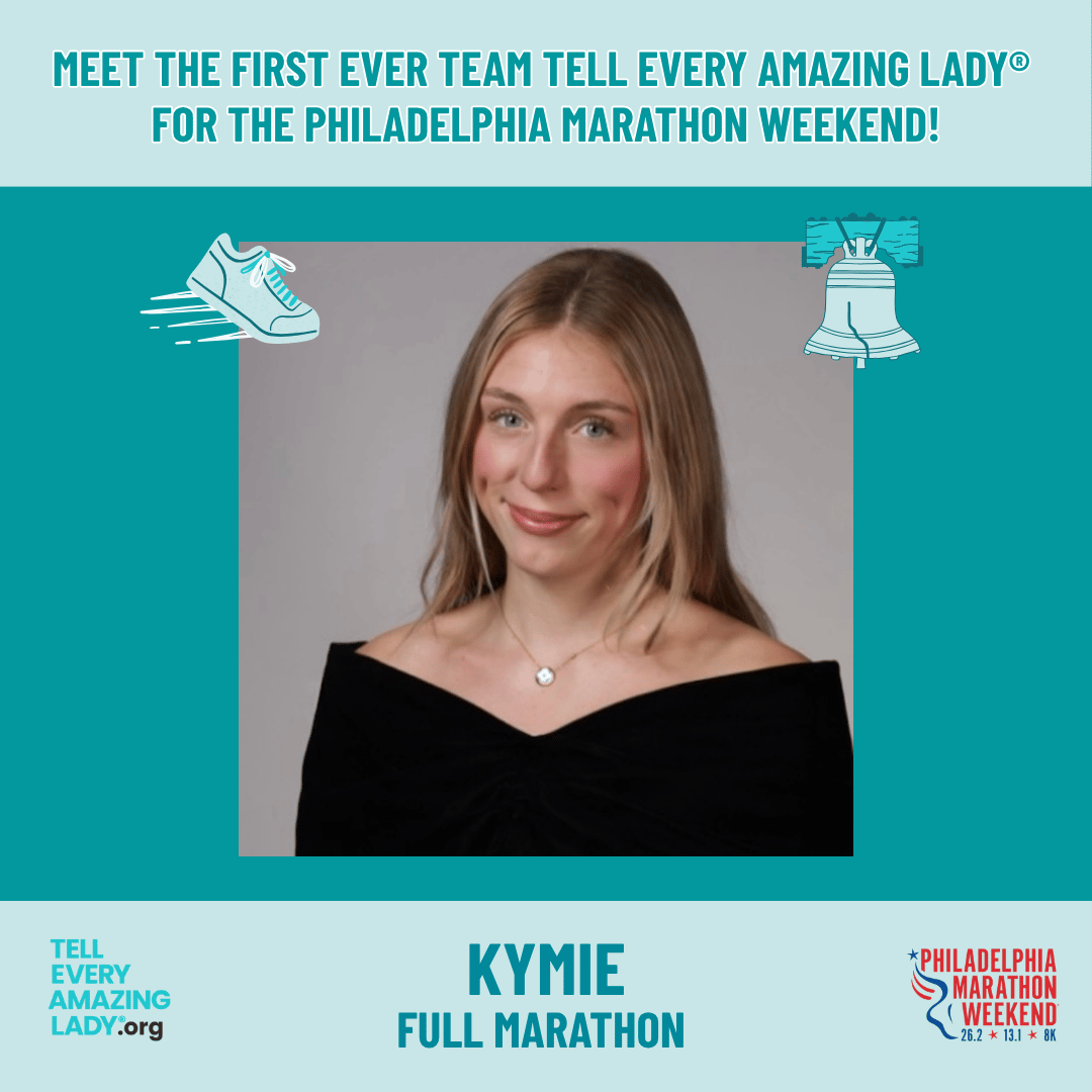 philly marathon for ovarian cancer runner, Kymie