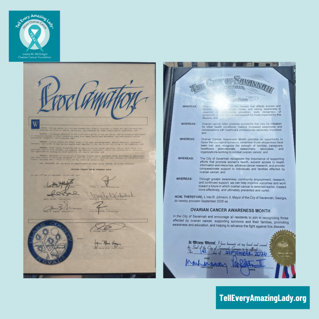 Tell Every Amazing Lady® 2026 Proclamations